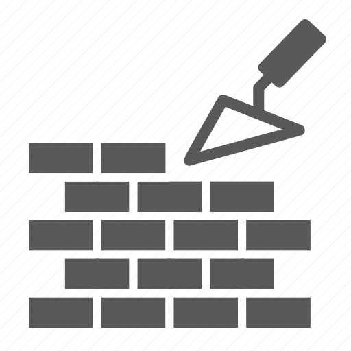 Bricklayer, build, brick, brickwork, trowel, construction, wall icon - Download on Iconfinder