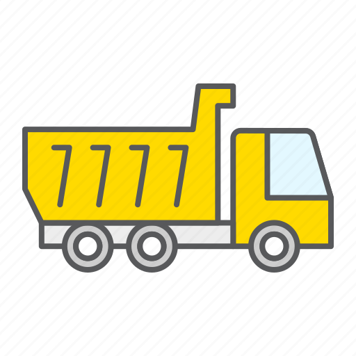 Tipper, transportation, truck, construction, vehicle, industry, dump icon - Download on Iconfinder