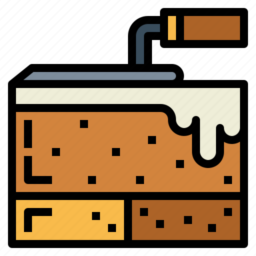 Construction, brick, brickwork, cement, trowel icon - Download on Iconfinder