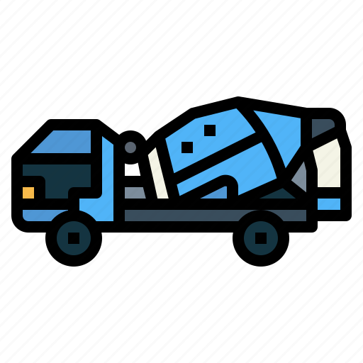 Car, truck, vehicle, cement, mixer icon - Download on Iconfinder