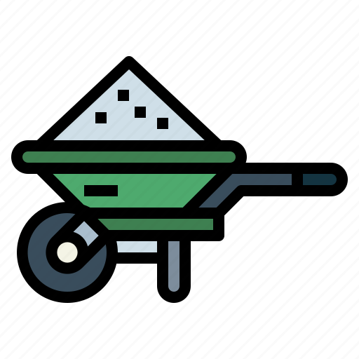 Construction, wheelbarrow, barrow, cart, garden icon - Download on Iconfinder