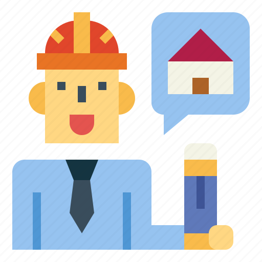 House, architect, man, construction, engineer icon - Download on Iconfinder