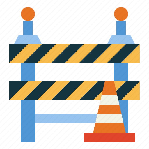 Traffic, barrier, construction, fence, cone icon - Download on Iconfinder