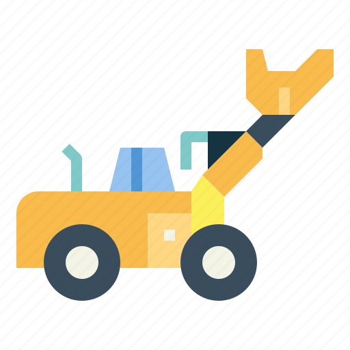 Machinery, construction, car, loader, front icon - Download on Iconfinder