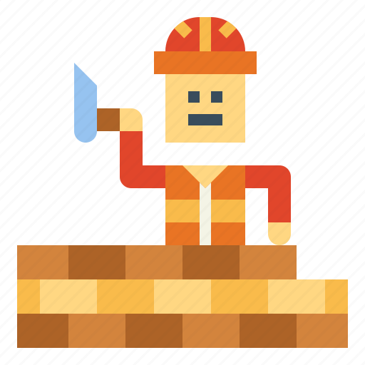 Mason, worker, construction, brick icon - Download on Iconfinder