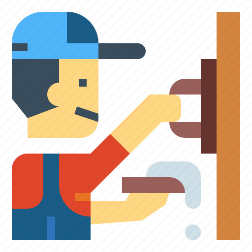 Build, plasterer, plastering, construction, worker icon - Download on Iconfinder