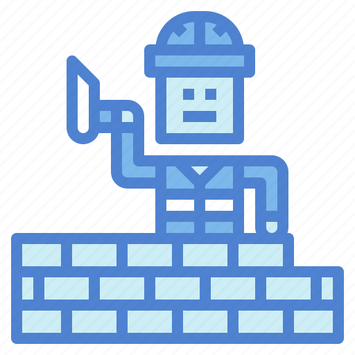 Brick, mason, construction, worker icon - Download on Iconfinder