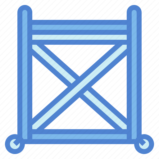 Scaffold, site, trolley, scaffolding, construction icon - Download on Iconfinder
