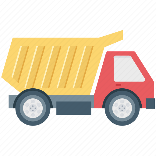 Construction, dump truck, transport, truck, vehicle icon - Download on Iconfinder