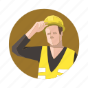 construction, builder, worker, engineer, helmet
