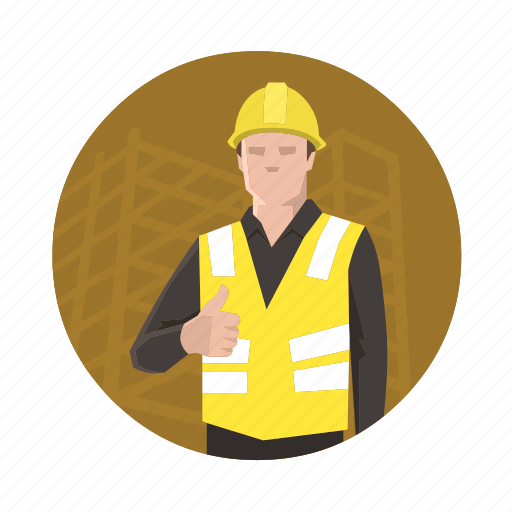 Construction, worker, check, approve, safety icon - Download on Iconfinder