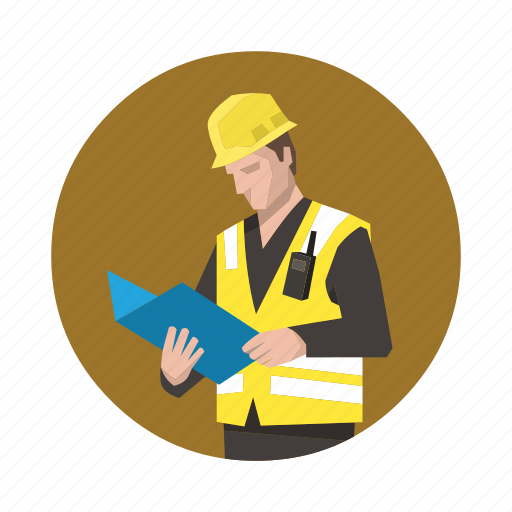 Construction, worker, safety, check, inspection icon - Download on Iconfinder