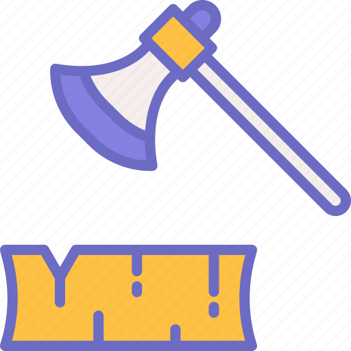 Axe, work, equipment, weapon, wood icon - Download on Iconfinder