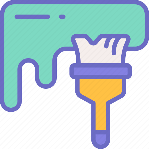 Paintbrush, paint, brush, work, construction icon - Download on Iconfinder