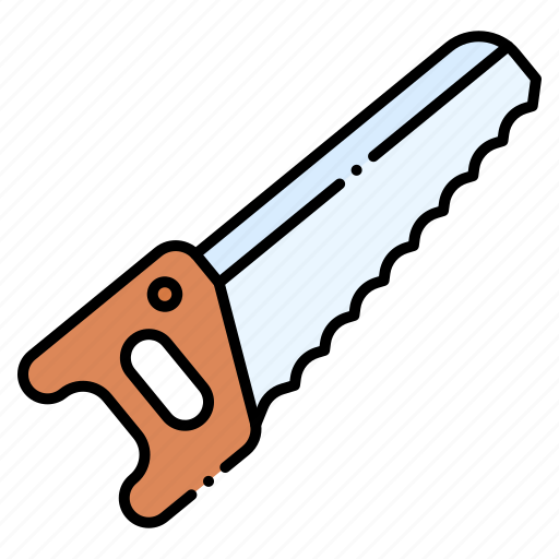 Hand, saw, carpentry, tool, crosscut, wood, cutter icon - Download on Iconfinder