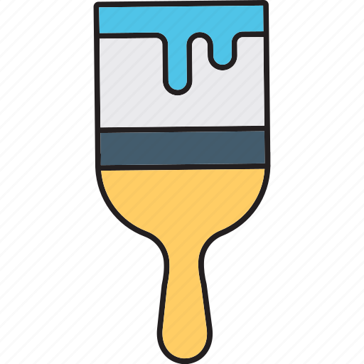 Brush, paint, wide brush icon icon - Download on Iconfinder