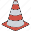 cone, construction, road icon 