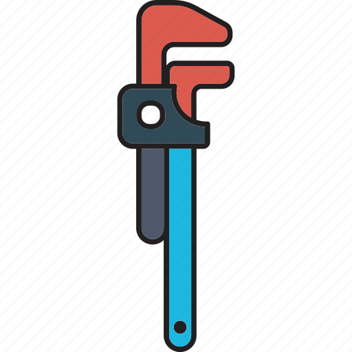 Construction, equipment, pipe wrench icon icon - Download on Iconfinder