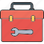 toolbox, container, repair box icon 