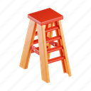 ladder, folding ladder, portable ladder, staircase, construction, tool 