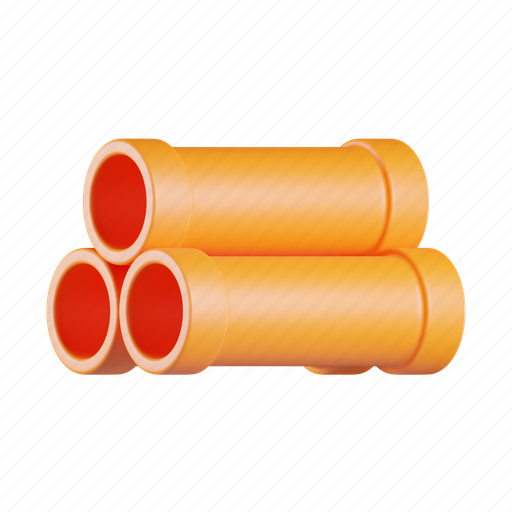 Pipe, construction pipe, water, plumbing, pipeline, tool, construction 3D illustration - Download on Iconfinder