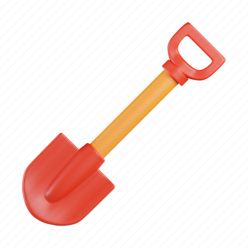 Shovel, tool, spade, construction, equipment, garden 3D illustration - Download on Iconfinder
