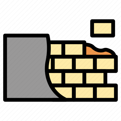 Construction, build, industry, work, brick, wall, block icon - Download on Iconfinder
