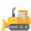 bulldozer, vehicle, transportation, industry, construction, heavy, machine 