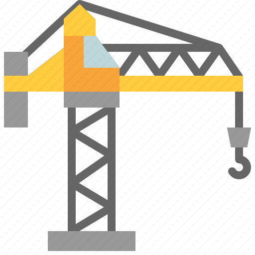 Crane, construction, site, lifting, machinery, work, building icon - Download on Iconfinder