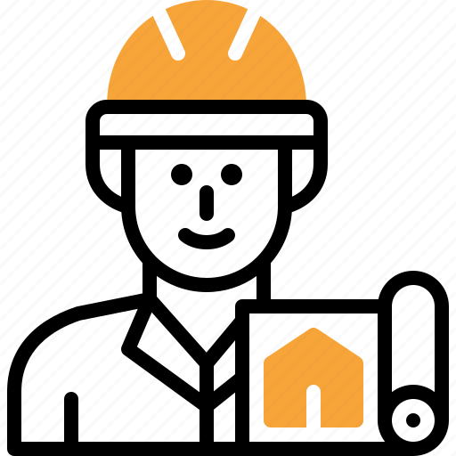 Architect, man, engineer, avatar, construction, user, contractor icon - Download on Iconfinder