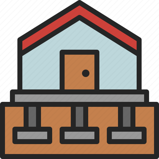 Construction, foundation, site, building, architecture, section, work icon - Download on Iconfinder
