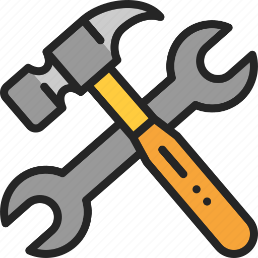 Construction, tool, wrench, hammer, repair, equipment, industry icon - Download on Iconfinder