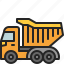 dump, truck, construction, cargo, vehicle, transportation, heavy, machinery 