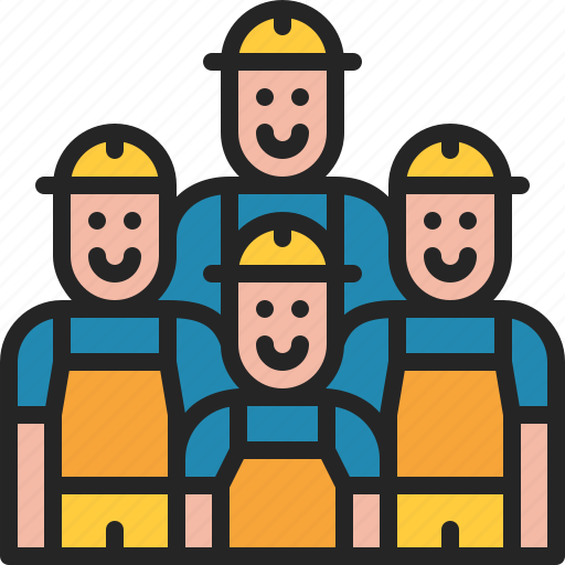 Team, worker, labor, staff, construction, crew, people icon - Download on Iconfinder