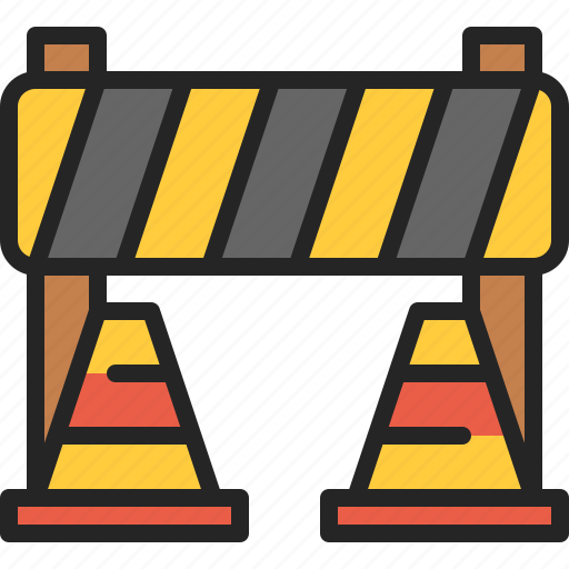 Under, construction, barrier, block, no, entry, traffic icon - Download on Iconfinder