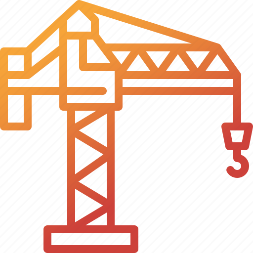 Crane, construction, site, lifting, machinery, work, building icon - Download on Iconfinder