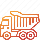 dump, truck, construction, cargo, vehicle, transportation, heavy, machinery