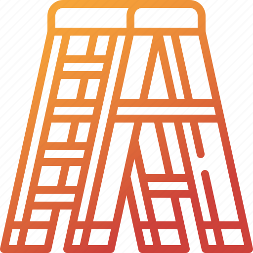 Step, ladder, tool, construction, stair, repair, equipment icon - Download on Iconfinder