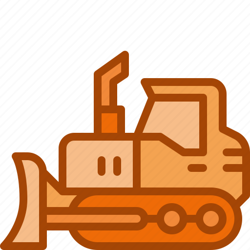 Bulldozer, vehicle, transportation, industry, construction, heavy, machine icon - Download on Iconfinder