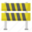 roadblock, warning, barrier, road, street 