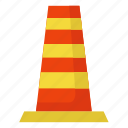 traffic, cone, street, road, car