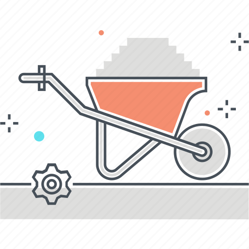 Barrow, carry, cart, cement, construction, sand, wheelbarrow icon - Download on Iconfinder