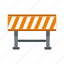 alert, construction, equipment, prohibitory, road, security, warning 