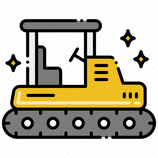 Bulldozer, construction, vehicle icon - Download on Iconfinder