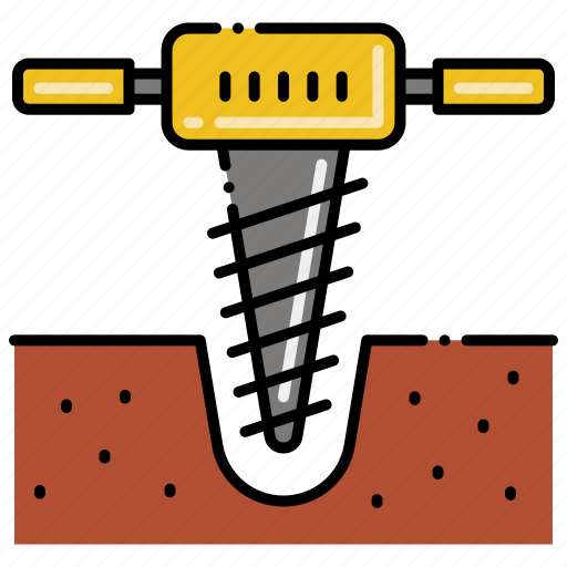 Construction, drill, drilling, tool icon - Download on Iconfinder