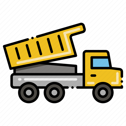 Construction, dump, truck, vehicle icon - Download on Iconfinder