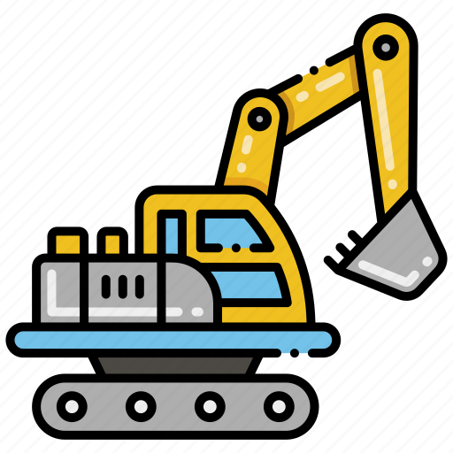 Construction, excavator, vehicle icon - Download on Iconfinder