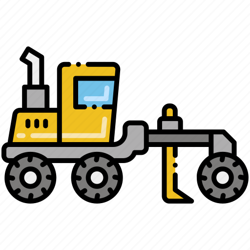 Construction, grader, vehicle icon - Download on Iconfinder