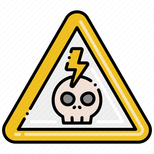 Danger, high, skull, voltage icon - Download on Iconfinder