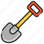 construction, shovel, tool 